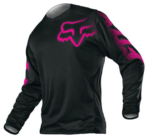 Fox Racing Women's Blackout Jersey Fox Motocross, Mx Jersey, Fox Racing Clothing, Fox Clothing, Motocross Gear, Classic Harley Davidson, Fox Logo, Pink Fox, Racing Gear