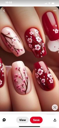 nail art Birthday Nail Designs, Valentine Nail Art, Romantic Nails, February Nails, Sassy Nails, Classy Nail Designs, Dip Nails, Nails Today, Vibrant Nails