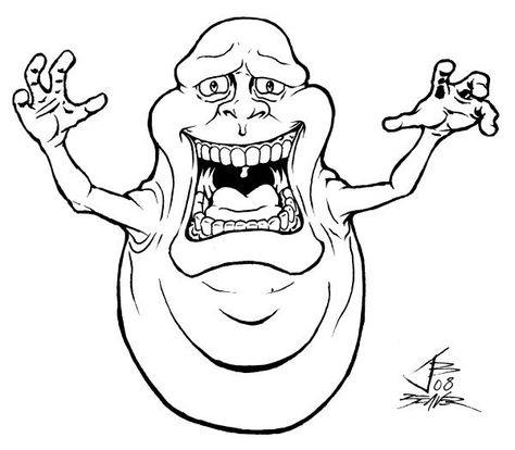 Ghostbusters Slimer Coloring Page Ghost Busters Drawing, Slimer Ghostbusters Drawing, Ghostbusters Drawing, Ava Color, Ghostbusters Coloring, Ghostbuster Party, Ghost Busters Birthday Party, Procreate Projects, Kids Colouring Printables