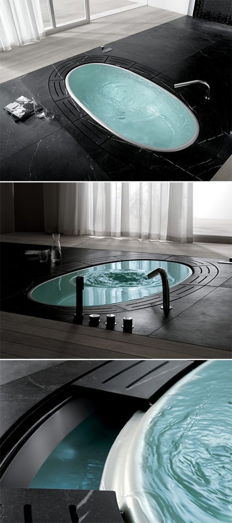 Bathtub Designs, Sunken Bath, Sunken Bathtub, Relaxing Bathroom, Small Bathtub, Baths Interior, Natural Bathroom, Bathtub Design, Steam Shower