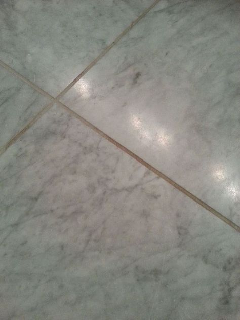 Cleaning Floor Grout, Marble Floor Cleaner, Cleaning Marble Floors, How To Clean Grout, Honed Marble Floor, Cleaning Bathroom Tiles, Tile Floor Cleaner, Cleaning Marble, Marble Shower Tile