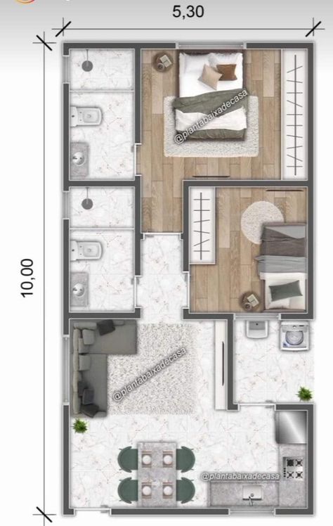 Studio Apartment Plan, Small House Blueprints, Small Modern House Plans, Tiny House Stairs, Small Tiny House, Shed To Tiny House, Modern Small House Design, House Floor Design, House Plan Gallery