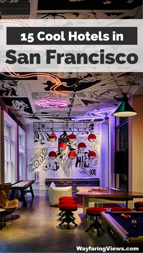 Book yourself a cool hotel in San Francisco with this accommodation guide. Find a great neighborhood to stay in and the best hotel, whatever your budget or need. #sanfrancisco #california | San Francisco Budget hotels | Boutique hotels in SF | Downtown San Francisco Hotels | Union Square | SOMA | Area to stay | Family-friendly | AirBnB Places To Stay In San Francisco, Hotels In San Francisco, Where To Stay San Francisco, San Francisco Hotels, Cool Hotels, Downtown San Francisco, California San Francisco, Seaworld Orlando, Brides Babes