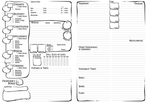 Kind of a hand-drawn look A5 Character Sheet Dnd, Dnd Character Sheet A5, Dnd Essentials, Dnd Printables, 5e Character Sheet, A5 Booklet, Dnd Character Sheet, Nerd Games, Into The Void