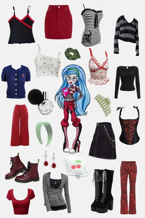 Rock Band Costumes, Ghoulia Monster High, Monster High Halloween Costumes, Monster High Halloween, Monster High Costume, Ghoulia Yelps, Monster High Clothes, High Characters, 18th Bday