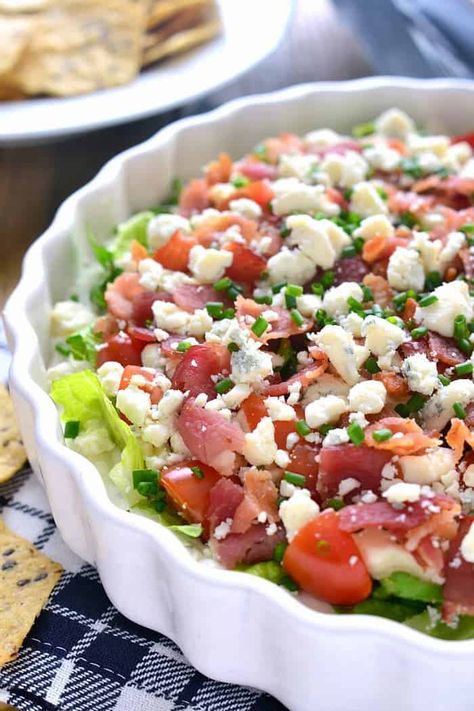 Wedge Salad Dip Wedge Salad Appetizer, Salad Dip Recipe, Sweet Appetizers, Salad Dip, Wedge Salad, Truck Business, Dip Recipes Easy, Recipes Appetizers, Summer Recipe