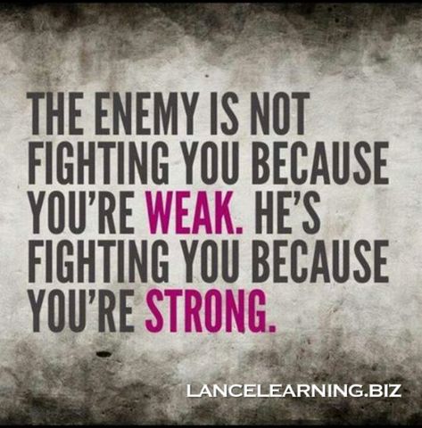 BE STRONG! .... The devil will attack but God with strengthen those who fight for Him. be strong in the Lord and in the power of His might. Put on the whole armor of God, that you may be able to stand against the wiles of the devil. Ephesians 6:10 Vertrouw Op God, Fina Ord, Life Quotes Love, Word Up, After Life, Stay Strong, Quotes About Strength, A Quote, Faith Quotes