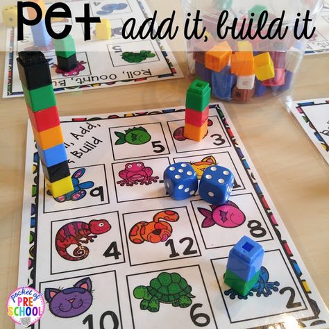 Preschool Pets Unit, Pet Study, Games For Kindergarten, Pocket Of Preschool, Pets Preschool Theme, Creative Curriculum, Themed Activities, Food Nutrition, Animal Activities