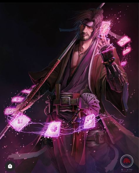 Marvel Samurai, Gambit Art, Gambit Wallpaper, Gambit X Men, Gambit Marvel, Rogue Gambit, Lady Deadpool, Avengers Film, Samurai Art