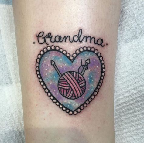 Grandma tattoo heart Tattoo Ideas For Grandma, Cute Tattoo Ideas, Grandma Tattoos, Name Tattoos For Moms, Crochet Tattoo, Cute Tattoo, Small Butterfly Tattoo, Omerta Tattoo, Skeleton Hand Tattoo