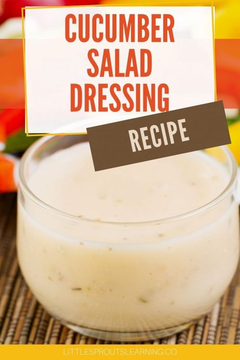 Cucumber salad dressing is a simple, healthy alternative to store-bought dressings. If you're looking for a new way to flavor your salads, this recipe will do the trick. Dressing For Cucumber Salad, Cucumber Dressing Recipe, Cucumber Salad Dressing Recipe, Sweet Cucumber Salad, Cucumber Vinegar, Breakfast Toddler, Cucumber Salad Dressing, Healthy Toddler Food, Cucumber Dressing