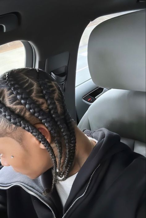 Side Braids Men, Stud Braid Hairstyles, Stud Hairstyles, Afro Hair Woman, Twist Hair Men, Cornrow Braids Men, Fade Haircut Curly Hair, Boy Braids, Hair Twists Black