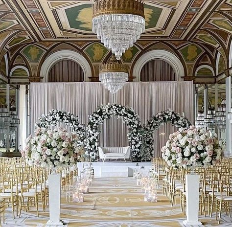 Glamourous Affairs Inc. on Instagram: “Triple arches of florals surrounding our Chanel loveseat for this romantic intimate wedding gorgeous florals @wildtheoryfloral @bijievents…” Romantic Intimate Wedding, Ceremony Decorations, Wedding Arch, Intimate Wedding, Engagement Party, Arch, Wedding Decorations, Wedding Ideas, Chanel