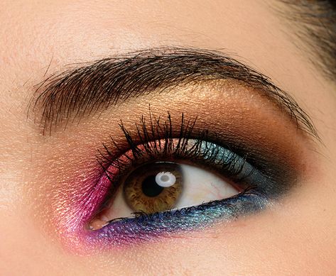 Multi Color Eyeshadow Looks, Color Eyeshadow Looks, Multi Colored Eyes, 19 August, Face Fashion, Color Eyeshadow, Eye Lift, Eye Look, Makeup Reviews