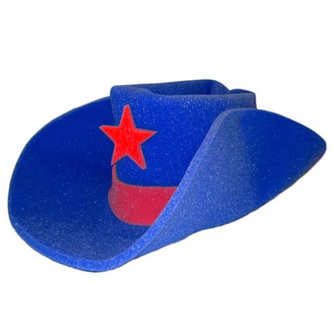 AmazonSmile: Giant BLUE Foam Cowboy Western Novelty Hat: Clothing Novelty Hats, Giant Inflatable, Costume Parties, Cowboy Western, Golf Cart, Cowboy Hat, Western Cowboy, Costume Party, Drink Sleeves