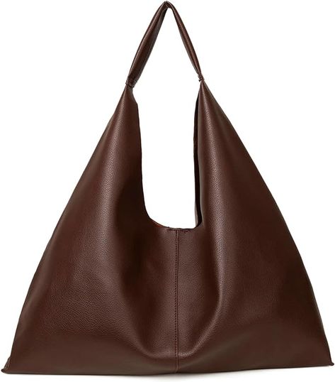 #fallfashion #amazonfinds #pinterestfashion #fashion #fashionbags #fashiondesign #womensfashion #timelessfashion  #fashionkids #pinterestnails #fashionoutfits #fashionblog #fashionweek #fashiondesigner #ootdfashion Tote Bags For School, Soft Leather Tote, Large Hobo Bag, Slouchy Bag, Hobo Purse, Hobo Style, Hobo Bags, Leather Handbags Tote, Black Leather Handbags