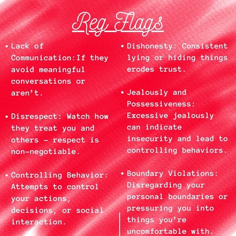 Navigating the dating world can be tricky, but learning to spot red and green flags can make all the difference in finding a healthy and fulfilling relationship. Here’s a quick guide to help your recognize them 🤍 ✨Remember, you deserve a relationship filled with respect, support, and kindness. Trust your instincts and don’t ignore the signs. What are your red and green flags! Share below 👇🏾 #intimacyoutloud #sexologist #datingadvice #redflags #greenflags #relationshipgoals #healthyrelation... Red Flags In A Relationship, Green Flags, Personal Boundaries, Trust Your Instincts, Dating World, Red Flags, Red Flag, In A Relationship, Quick Guide