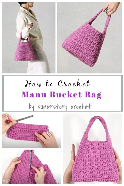 Small Handbag Crochet Pattern, Bucket Bag Crochet Pattern Free, Free Crochet Patterns Purse, Small Crochet Bag Pattern, Crochet Bucket Bag Pattern Free, Small Crochet Bags Free Patterns, Crochet Bucket Bag Pattern, Crochet Handbags Free Patterns, Small Crochet Purse