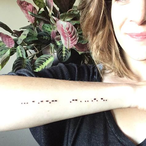 Morse Code for Stay Weird #tattoo #morsecode #stayweird #minimalist #forearm Stay Weird, Morse Code, Tatting, Coding, Tattoos