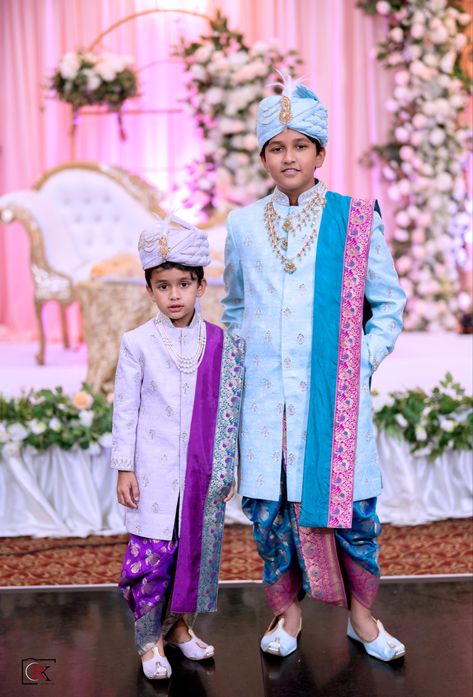 Dothi Function For Boys, Dhoti Design, Dhoti Kurta For Men, Dhoti Mens, Baby Boy Ethnic Wear, Traditional Dress For Boy, Wedding Dress For Boys, Dhoti Function, Father Son Matching Outfits