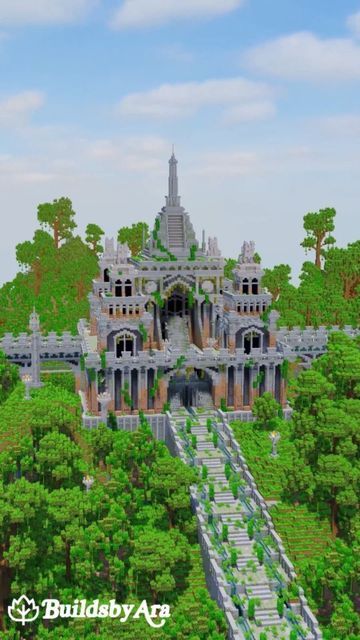 Jungle Temple Minecraft, Temple Minecraft, Minecraft Temple, Minecraft Earth, Minecraft Building Guide, Jungle Temple, Romantic Stuff, Minecraft Things, Minecraft Castle