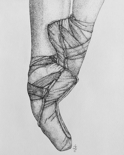 Ballerina Shoes Tattoo, Point Shoes Tattoo, Ballet Tattoo Ideas, Dance Related Tattoos, Ballet Shoes Tattoo, Ballerina Tattoo, Ballet Tattoos, Dancer Tattoo, Shoe Tattoos