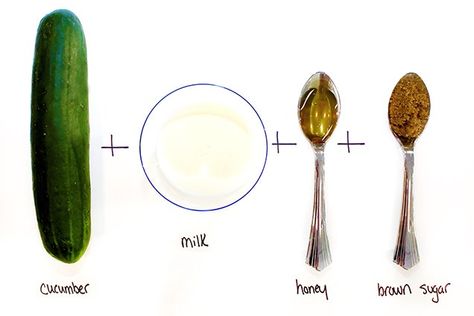 Masks Reference, Diy Face Mask Recipes, Cucumber Face, Cucumber Mask, Cucumber Face Mask, Cucumber For Face, Mask Recipes, Skincare Mask, Homemade Moisturizer