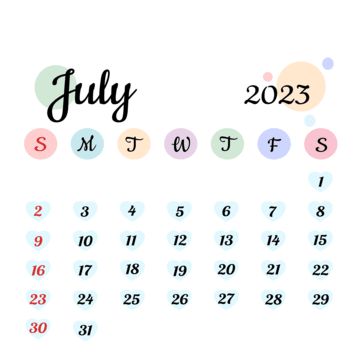 Date And Time Design, Calendar 2023 July, July Calendar 2023 Aesthetic, Calendar July 2023, Design Kalender, July Calendar 2023, July Month, Calendar Png, Simple Calendar