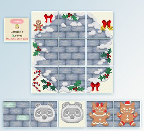 Acnh Snow, Acnh Christmas Code, Acnh Christmas, Path Ideas, Animal Crossing Guide, Animal Crossing Qr Codes Clothes, Path Design, Qr Codes Animal Crossing, Traditional Colonial