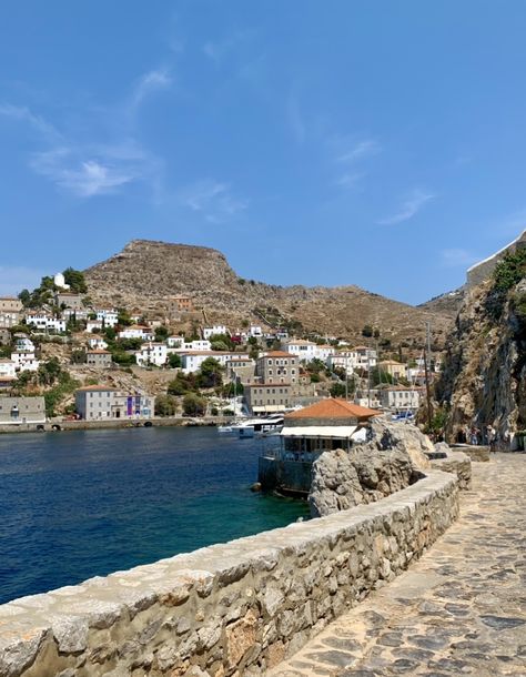 Hydra Greece Aesthetic, Hydra Greece, Hydra Island, Greece Aesthetic, Naval History, Old Churches, Island Travel, Fishing Villages, Travel Stories