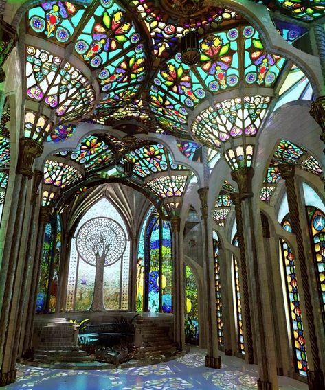 Windows Modern, Architecture Art Nouveau, House Window Design, زجاج ملون, Gothic Architecture, Stained Glass Mosaic, Window Design, Stained Glass Art, Beautiful Architecture