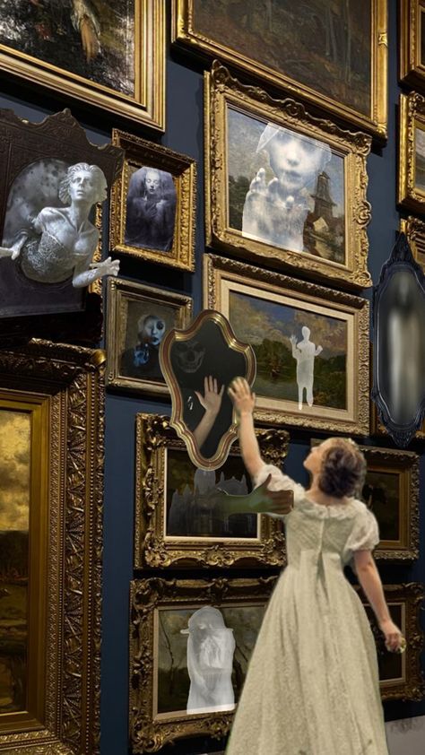 please don’t touch the art #art #museum #creepy #horror #ghost #vintage Haunted Museum Aesthetic, Creepy Museum, Horror Museum, Ghost Portrait, Haunted Garage, Haunted Museum, Exhibition Photography, Creepy Paintings, Museum Ideas