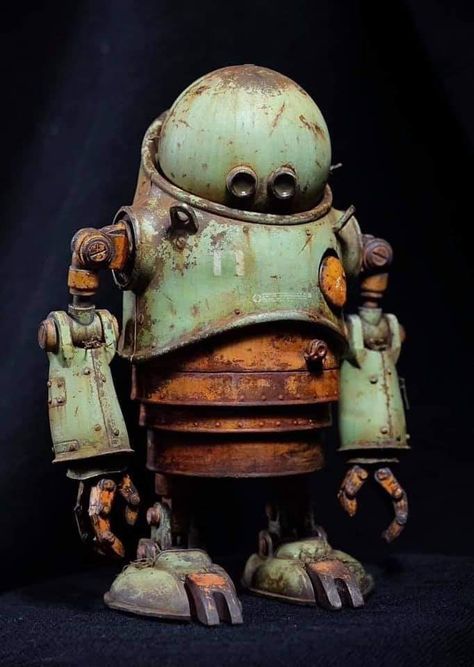 Rusty Robot, Steampunk Robots, Steampunk Robot, Robot Sculpture, Vintage Robots, Retro Robot, Cool Robots, Arte Robot, Book Character