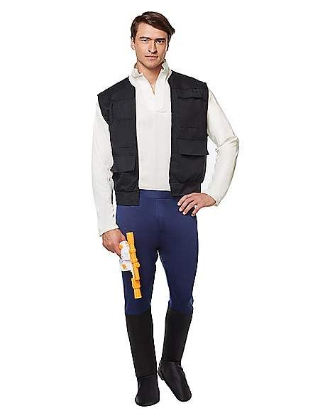 Adult Han Solo Costume Deluxe - Star Wars - Spirithalloween.com Han Solo Costume, Mens Halloween, Star Wars Han Solo, Solo Costume, Clown Costume, Han Solo, Mens Halloween Costumes, Hans Solo, Tv Movies