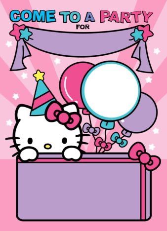 Hello Kitty Invite Template, Sanrio Birthday Card Template, Hello Kitty Invations, Hello Kitty Birthday Invitation Card, Hello Kitty Card Template, Hello Kitty Bday Invitation, Sanrio Invitation Card, Hello Kitty Invitation Card Template, Hello Kitty Birthday Invitation Template