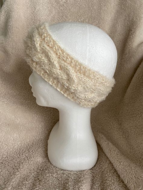 Ear Headbands Winter, Knit Slouchy Hats, Fur Pom Pom Hat, Winter Headband, Cable Knit Hat, Knitted Headband, Winter Headbands, Fall Hats, Fingerless Mittens