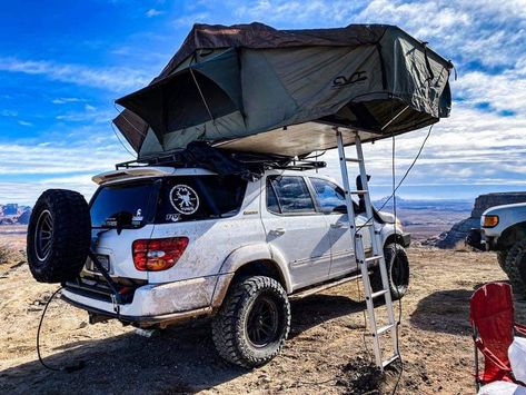 1st Gen Sequoia Overland, Toyota Sequoia Overland, Sequoia Overland, Lifted Sequoia, 1st Gen Sequoia, Toyota Sequioa, Toyota Overland, Offroad Cars, Adventure Vehicle