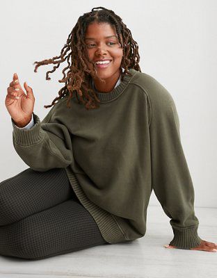 I'm sharing the love with you! Check out the cool stuff I just found at AERIE: https://www.ae.com/us/en/p/0743_2892_294 Ribbed Hoodie, Pink Pullover Sweater, Light Grey Sweater, Camo Sweatshirt, Tie Dye Sweater, Cozy Loungewear, Down To Earth, Cool Stuff, Crew Sweatshirts