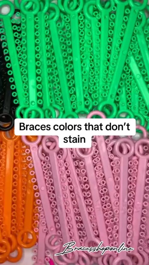 Braces colors that don't stain #braces #bracescolors #bracestipsandadvice | Braces Shop Online | Braces Shop Online · Original audio Braces Colors That Dont Stain, Teal Braces, Cute Braces Colors, Cute Braces, Braces Colors, Braces, Stain, Color