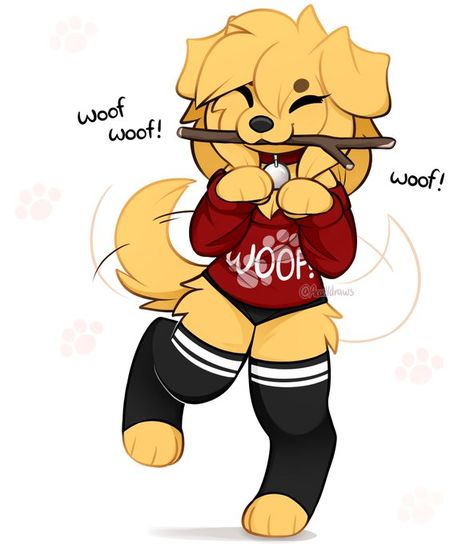 Golden Retriever Drawing, Dog Sounds, Cartoon Sketches, Pokemon Funny, Cat Icon, Anime Wolf, Cute Characters, Cute Drawings, Golden Retriever