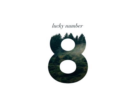 Lucky number 8 by Miroslav Rajković 8 Number Design Art, 8 Logo Design Number, 8 Number Logo, 8 Number Design, 8 Tattoo Number, Number 8 Logo, Number 8 Tattoo, 8 Logo Design, Numbers Design