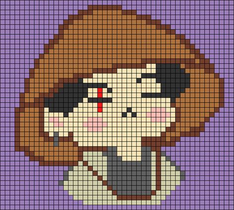 Bts Pixel Art, Kpop Pixel Art, Suga Daechwita, Minecraft Pattern, Hama Art, Easy Pixel Art, Pixel Drawing, Crochet Keychain Pattern, Pixel Crochet