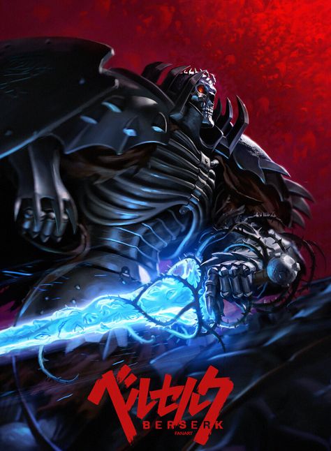 ArtStation - Skull Knight / Berserk Fan-Art, Andrius Matijosius Berserk Anime, Manga Gift, Gods Hand, Dark Horse Comics, Vintage Poster Art, Dark Souls, Dark Fantasy Art, Dark Fantasy, Anime Wallpaper