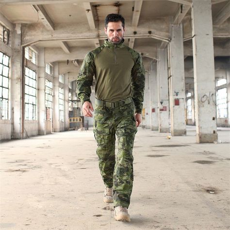 New Jacket Man Army Military Tactical Sets Cargo Pants Uniform Waterproof Camouflage Tactical Military Combat Uniform Black Tactical Pants, Multicam Tropic, Camouflage Clothing, Tactical Suit, Camouflage Suit, Tactical Uniforms, Camouflage Uniform, Combat Uniforms, Outdoor Sportswear