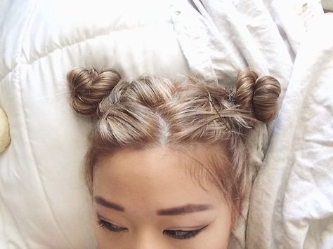 @aestheticbby Bts Cute, Short Hair Bun, Minako Aino, Hair Knot, 90s Hairstyles, No Rain, Kpop Bts, Love Is, Good Hair Day