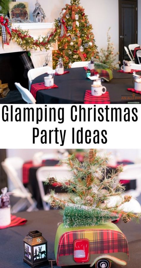 A Glamping Christmas party is so much fun! From the menu to the centerpieces, decor, menu and games, these are the best ideas for a rustic, relaxing glamping party. #Glamping #GlampingParty #GlampingChristmasParty #Camping #CampingParty Glamping Christmas, Candy Cane Game, Christmas Party Menu, Fun Holiday Games, Glamping Party, Christmas Party Ideas, Christmas Party Themes, Rv Tips, Cabin Christmas