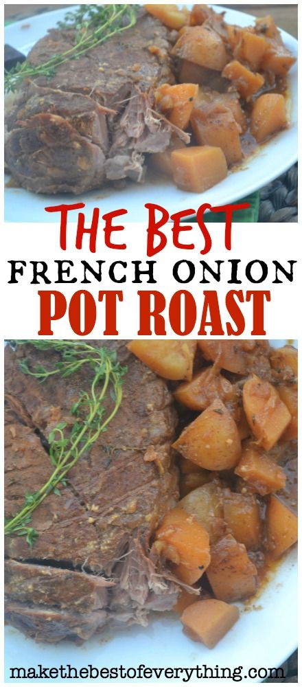 French Onion Pot Roast, Pot Roast Crock Pot Recipes, Chuck Roast Recipes, Cheap Meat, Meatless Meal, Table D Hote, Crockpot Roast, Pot Roast Slow Cooker, Recipe Dinner