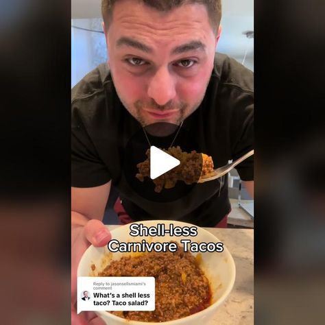 Carnivore Tacos, Ground Beef Carnivore, Carnivore Ground Beef Recipes, Taco Recipe, Carnivore Diet, Taco Salad, Taco Recipes, Ground Beef Recipes, Ground Beef