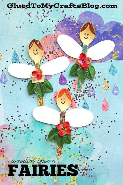 Wooden Spoon Fairies – Kid Craft - Spring Themed Tutorial - Pretend Play Pieces - Imaginative Play Puppets - Open Invitation To Play - Craft Spoon Fairy Kids Art Project Wooden Spoon Crafts, Spoon Craft, Spoon Crafts, Puppet Crafts, Fairy Crafts, Summer Crafts For Kids, Spring Crafts For Kids, Kid Craft, Crafty Kids