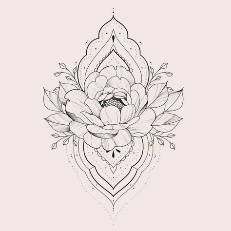 Mandala Flower Tattoos, Geometric Mandala Tattoo, Lotus Tattoo Design, Biomechanical Tattoo, Elbow Tattoos, Fire Tattoo, Hand Tattoos For Women, Beautiful Tattoo, Geometric Mandala